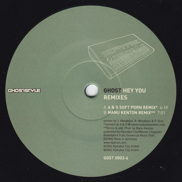 DJ Ghost : Hey You (Remixes) (12")