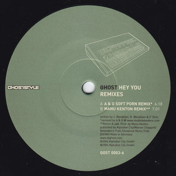 DJ Ghost : Hey You (Remixes) (12")