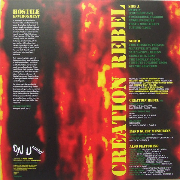 Creation Rebel : Hostile Environment (LP, Album, Ltd, Yel)