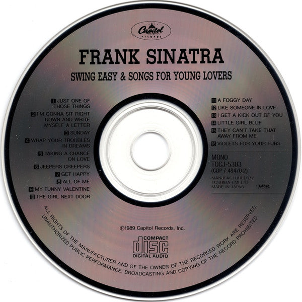 Frank Sinatra : Swing Easy! / Songs For Young Lovers (CD, Comp, Mono)