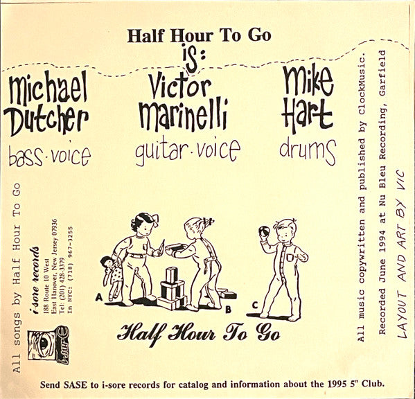 Half Hour To Go : Don't Forget The Children EP (7", EP, Num, Cle)