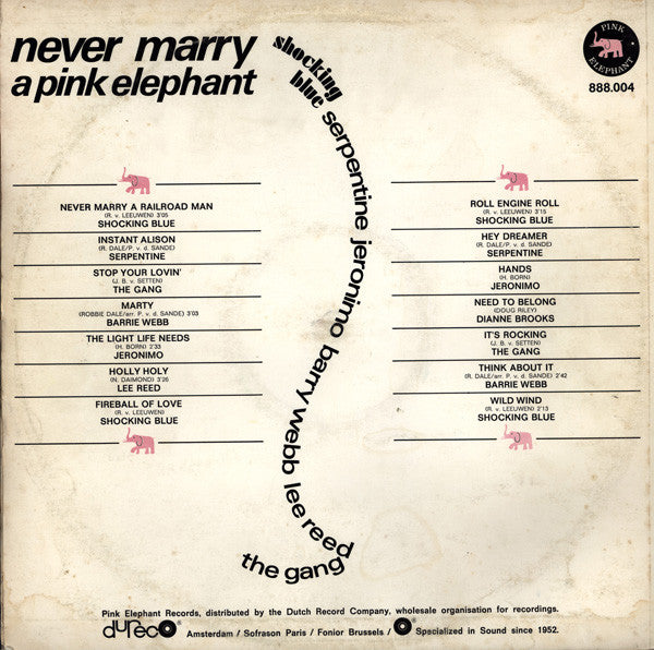 Various : Never Marry A Pink Elephant (LP, Comp)