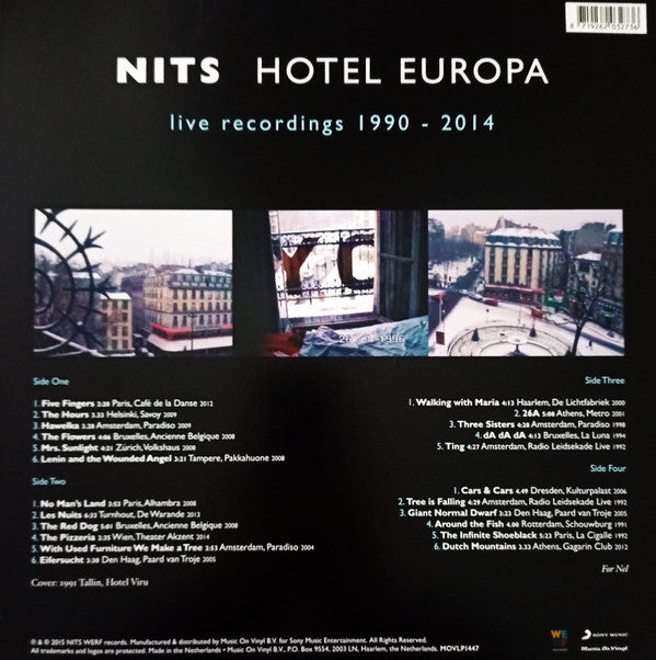 Nits* : Hotel Europa (Live Recordings 1990 - 2014) (2xLP, Album, Ltd, RE, Tra)