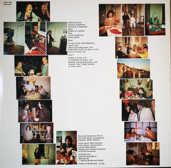 Enrico Rava Quartet : Opening Night (LP, Album)