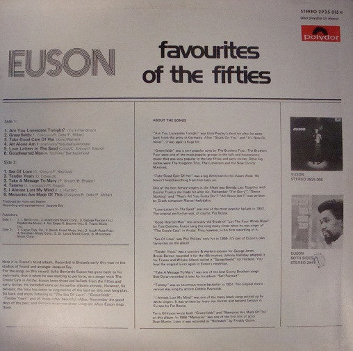 Euson : Favourites Of The Fifties (LP, Album)