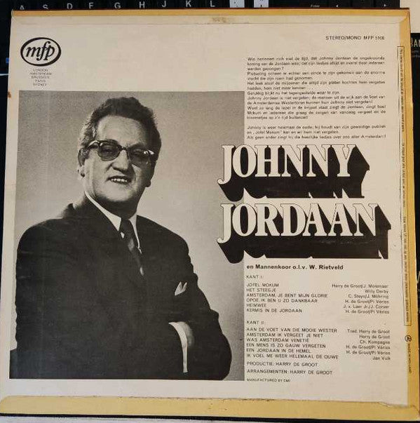 Johnny Jordaan : Johnny Jordaan (Jofel Mokum) (LP, Album, RE)