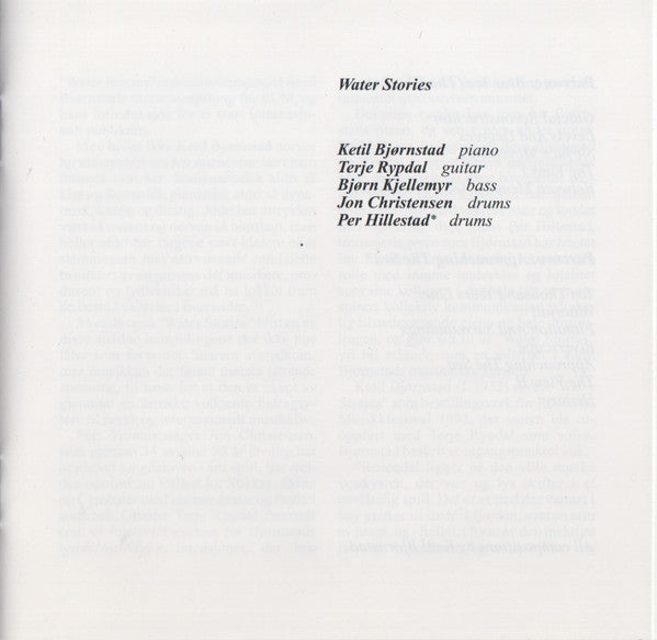 Ketil Bjørnstad : Water Stories (CD, Album)