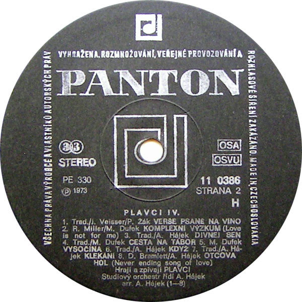 Plavci : Plavci IV. (LP, Album, RP)