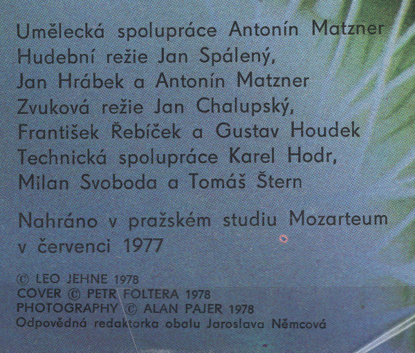 Petra Janů & Pro-Rock : Motorest (LP, Album)