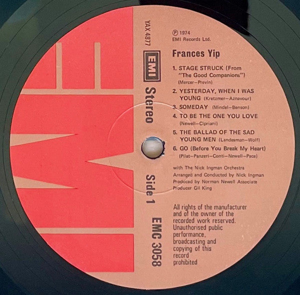 Frances Yip : Frances Yip (LP)