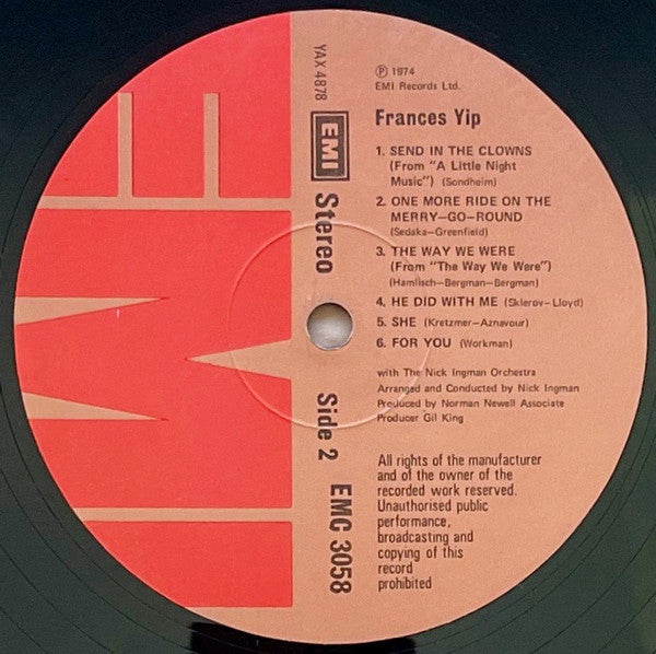 Frances Yip : Frances Yip (LP)