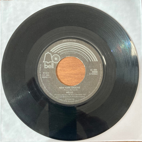 Hello : New York Groove (7", Single)