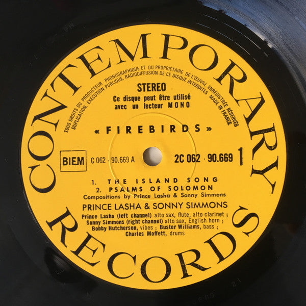 Prince Lasha & Sonny Simmons : Firebirds (LP, Album)