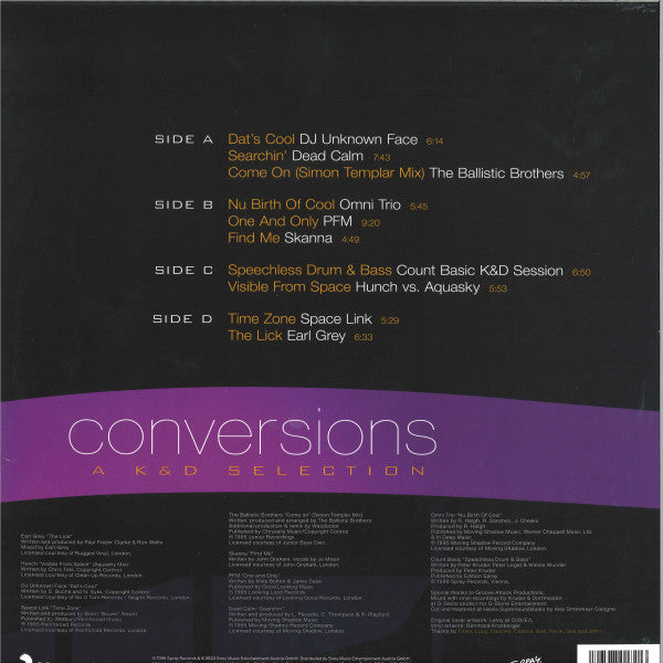 Kruder & Dorfmeister : Conversions - A K&D Selection (2xLP, Comp, P/Mixed, RE)