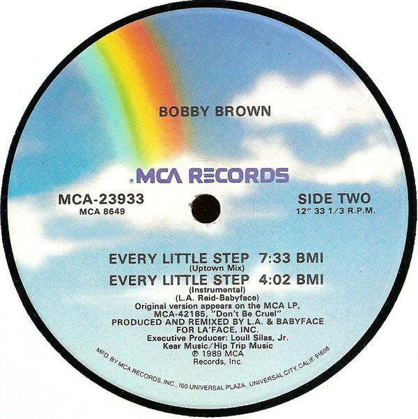 Bobby Brown : Every Little Step (12", Single, Glo)