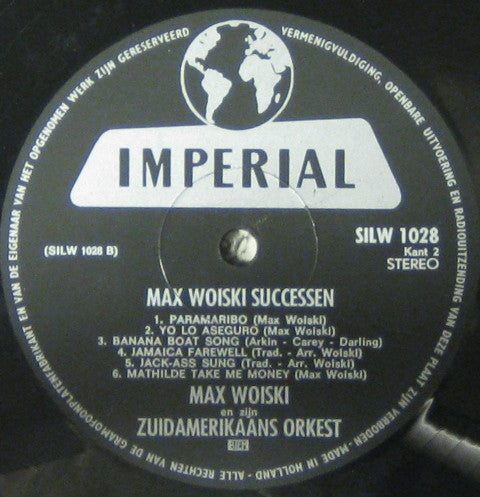Max Woiski En Zijn Zuidamerikaans Orkest : Max Woiski Successen (LP)