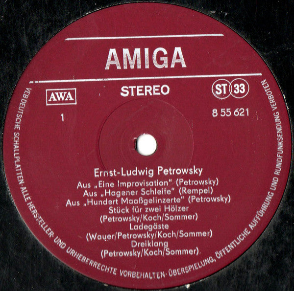 Ernst-Ludwig Petrowsky : Ernst-Ludwig Petrowsky (LP, Album)