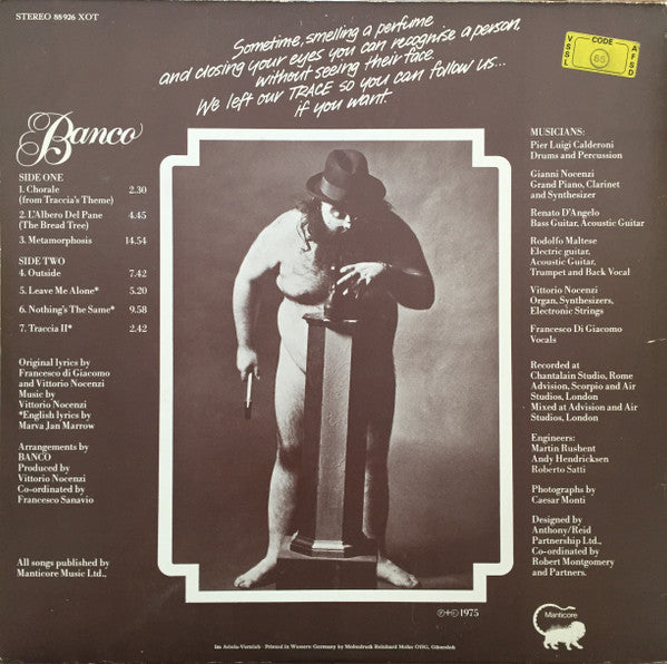 Banco Del Mutuo Soccorso : Banco (LP, Album)