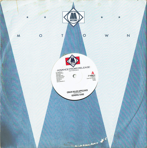 General Kane : Crack Killed Applejack (12", Single, Promo)