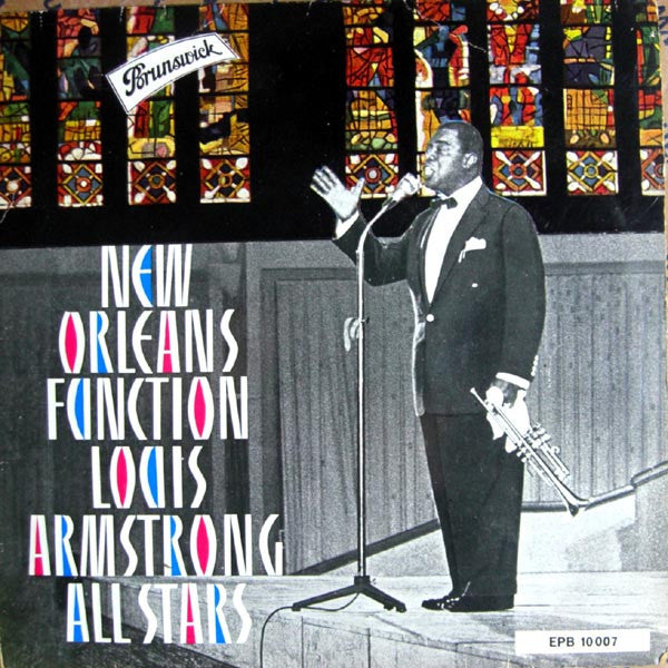 Louis Armstrong And His All-Stars : New Orleans Function / On The Sunny Side Of The Street (7", EP, RP)