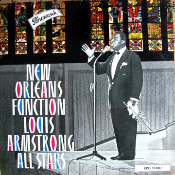 Louis Armstrong And His All-Stars : New Orleans Function / On The Sunny Side Of The Street (7", EP, RP)