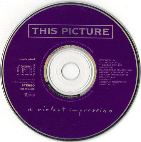 This Picture : A Violent Impression (CD, Album)