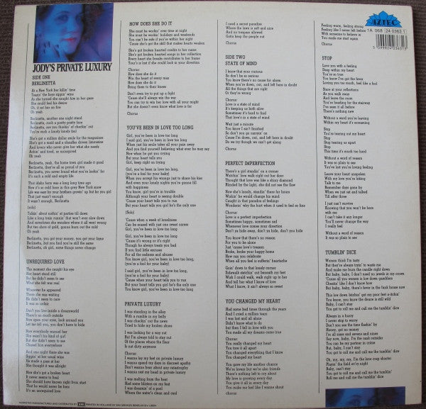 Jody's Private Luxury : Jody's Private Luxury (LP, Album)