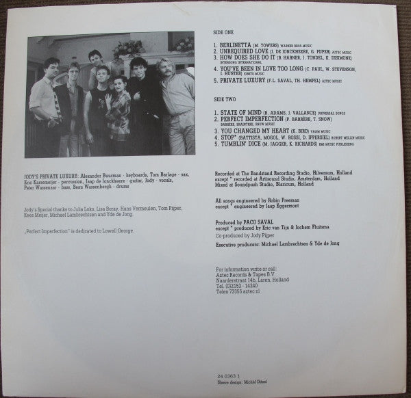 Jody's Private Luxury : Jody's Private Luxury (LP, Album)