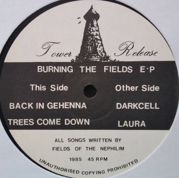 Fields Of The Nephilim : Burning The Fields E.P (12", EP, RE)