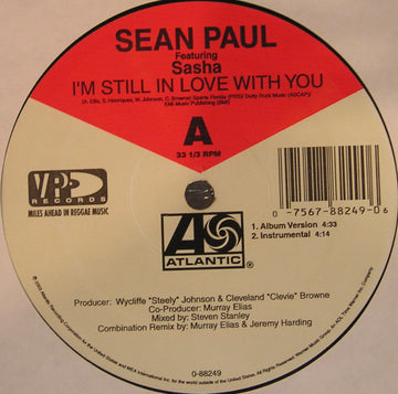 Sean Paul Featuring Sasha (7) : I'm Still In Love With You (12")