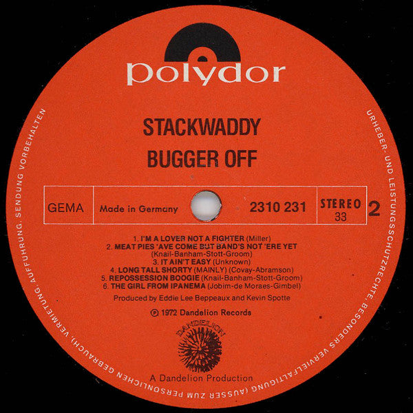 Stack Waddy : Bugger Off! (LP, Album)