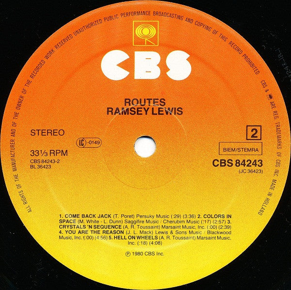 Ramsey Lewis : Routes (LP, Album)