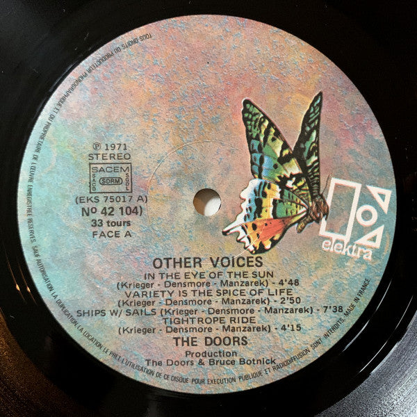 The Doors : Other Voices (LP, Album, Gat)