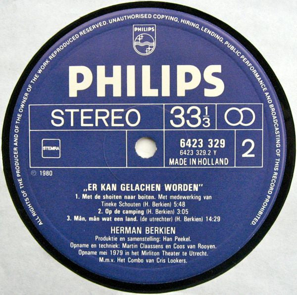 Herman Berkien : "Er Kan Gelachen Worden!" (LP)