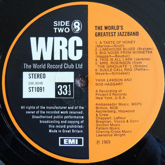 The World's Greatest Jazzband Of Yank Lawson And Bob Haggart : The World's Greatest Jazz Band (LP, Album)