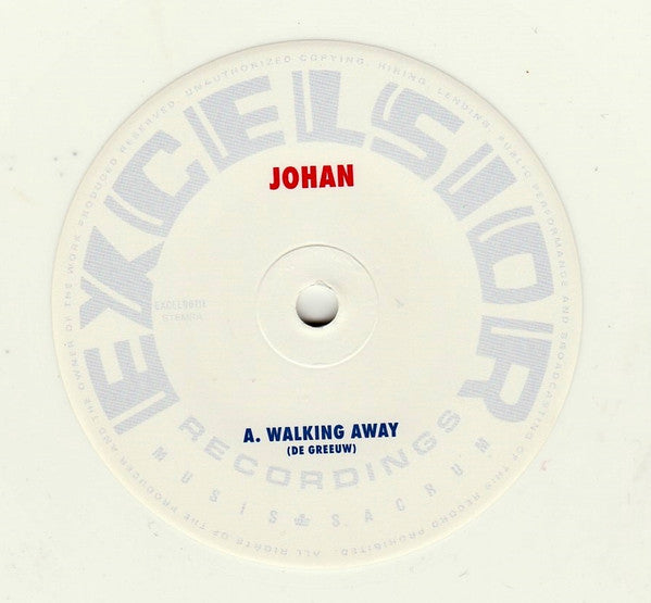 Johan (5) : Walking Away (7", Single, Ltd, Whi)