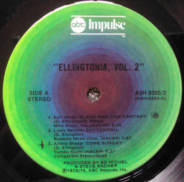 Various : Ellingtonia, Volume Two (The Impulse Years) (2xLP, Comp, Ter)