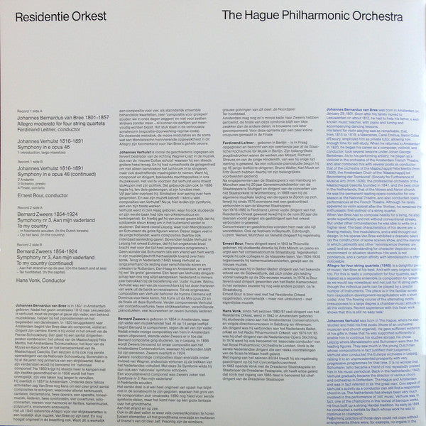 Residentie Orkest : Romantiek Nederland 1840-1890 (2xLP)