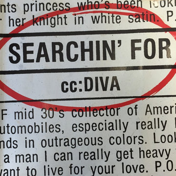 cc: DIVA : Searchin' For (CD, Single, Promo)