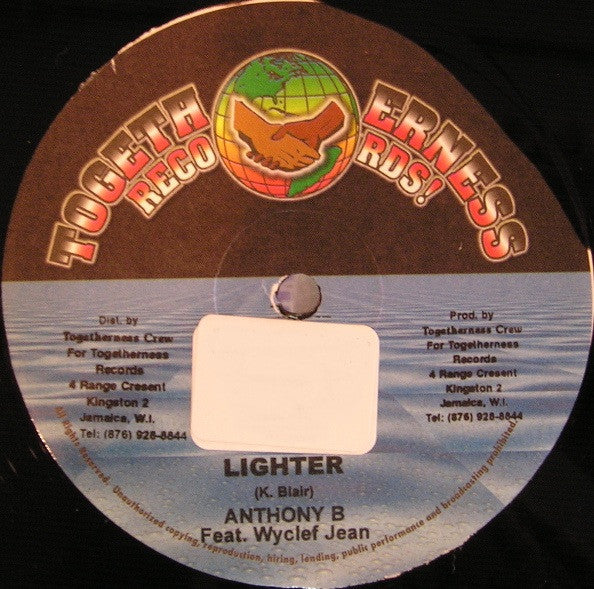 Anthony B Featuring Wyclef Jean : Lighter (12")