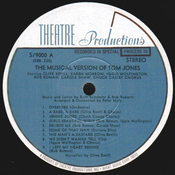 "Tom Jones" Original Musical Cast : Tom Jones (LP)