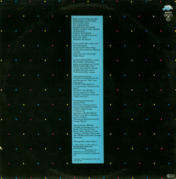 David Johansen : Here Comes The Night (LP, Album)