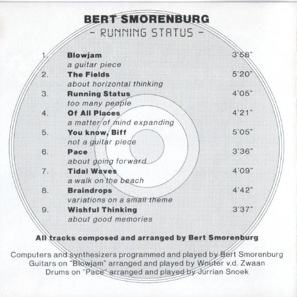 Bert Smorenburg : Running Status (CD, Album)