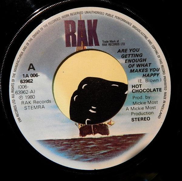 Hot Chocolate : Are You Getting Enough Of What Makes You Happy? (7", Single)