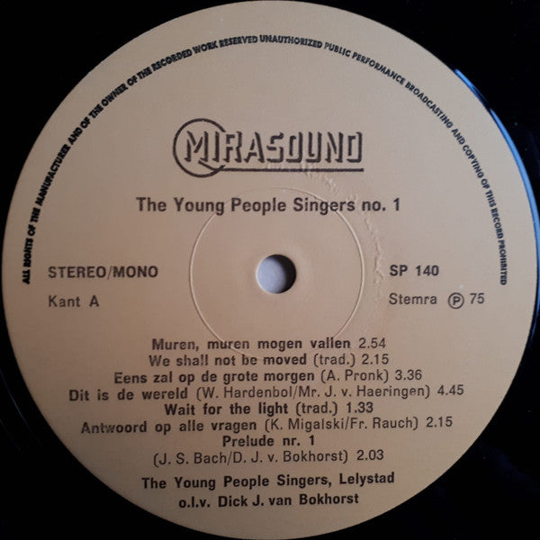 The Young People Singers : The Young People Singers No. 1 (LP, Album, Mono)