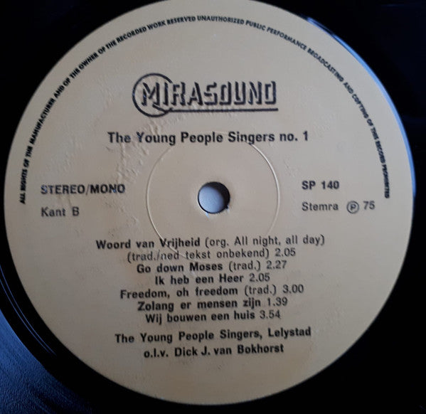 The Young People Singers : The Young People Singers No. 1 (LP, Album, Mono)