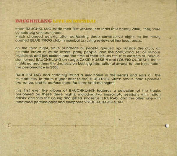 Bauchklang : Live In Mumbai (CD, Album + DVD-V, PAL)