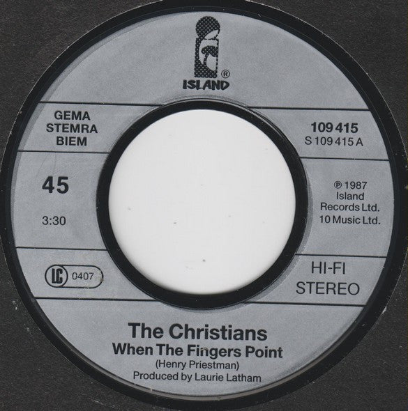 The Christians : When The Fingers Point (7", Single)