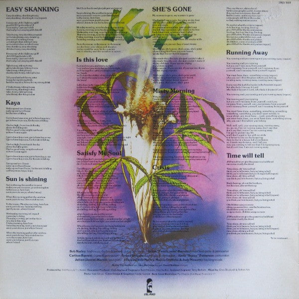 Bob Marley & The Wailers : Kaya (LP, Album)