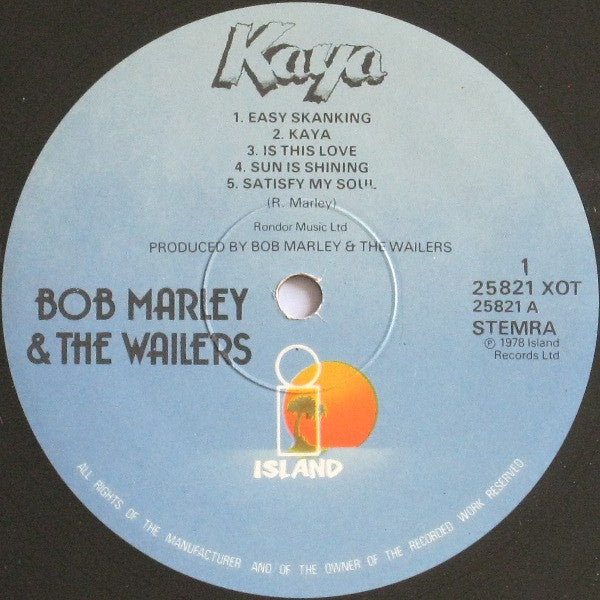 Bob Marley & The Wailers : Kaya (LP, Album)